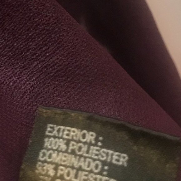 Gianni Bini Purple Sheer Blouse Elegant Lightweight Top - Picture 11 of 12